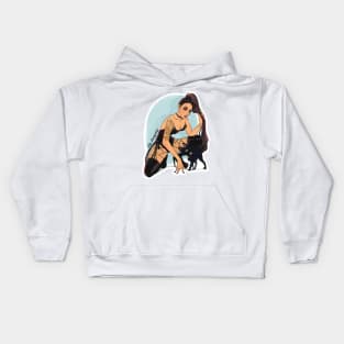 Kitten Baby (White Default) Kids Hoodie